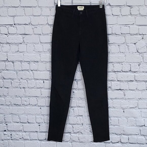 2/$50 L’Agence Zepplin Black Skinny Jeans Size 25 Mid Rise Stretch Denim NWT - Picture 1 of 6
